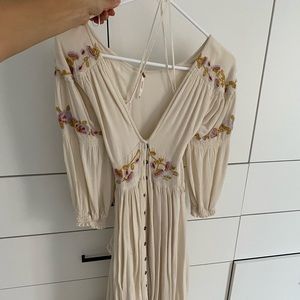 Free People Button Up Midi dress